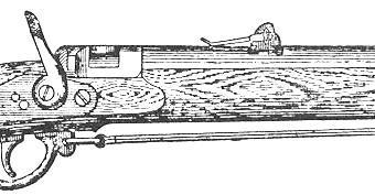 Dobová kresba závěru pušky Krnka 1869