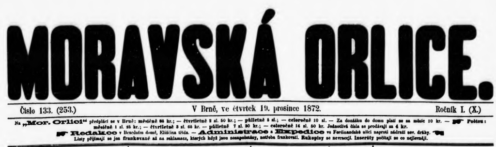 Moravská Orlice 19.12.1872