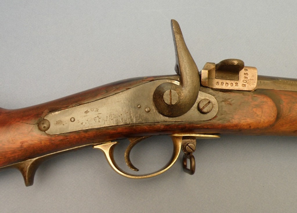 Detail závěru zprava pušky Krnka 1869