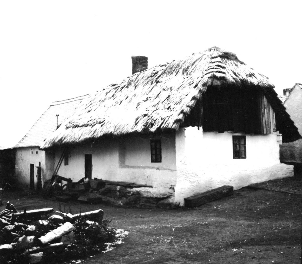 Původní dům č. p. 70 ve Velkém Boru dne 1.11.1962.