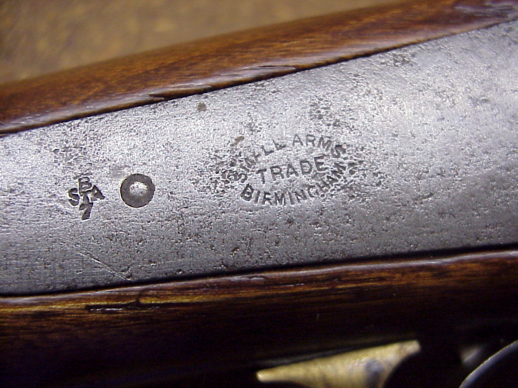 Puška Krnka 1869, původní model vyroben v Anglii (firmou Birmingham Small Arms v Birminghamu)